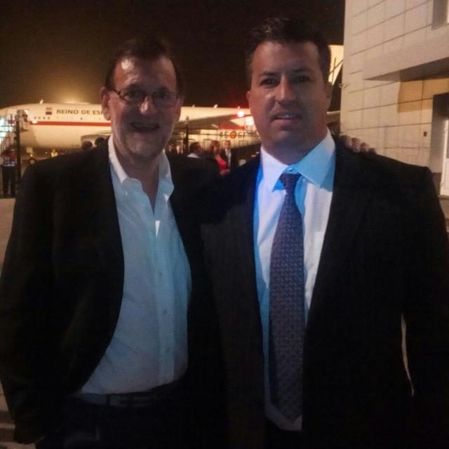 Con el Sr. Presidente del gobierno Don Mariano Rajoy Brey